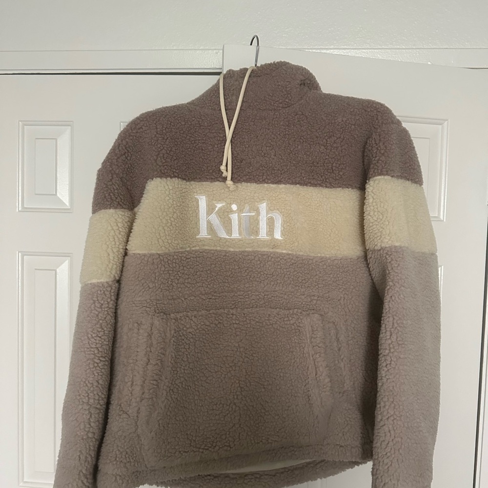 Kith SHERPA Brown and Cream Men's Sweater